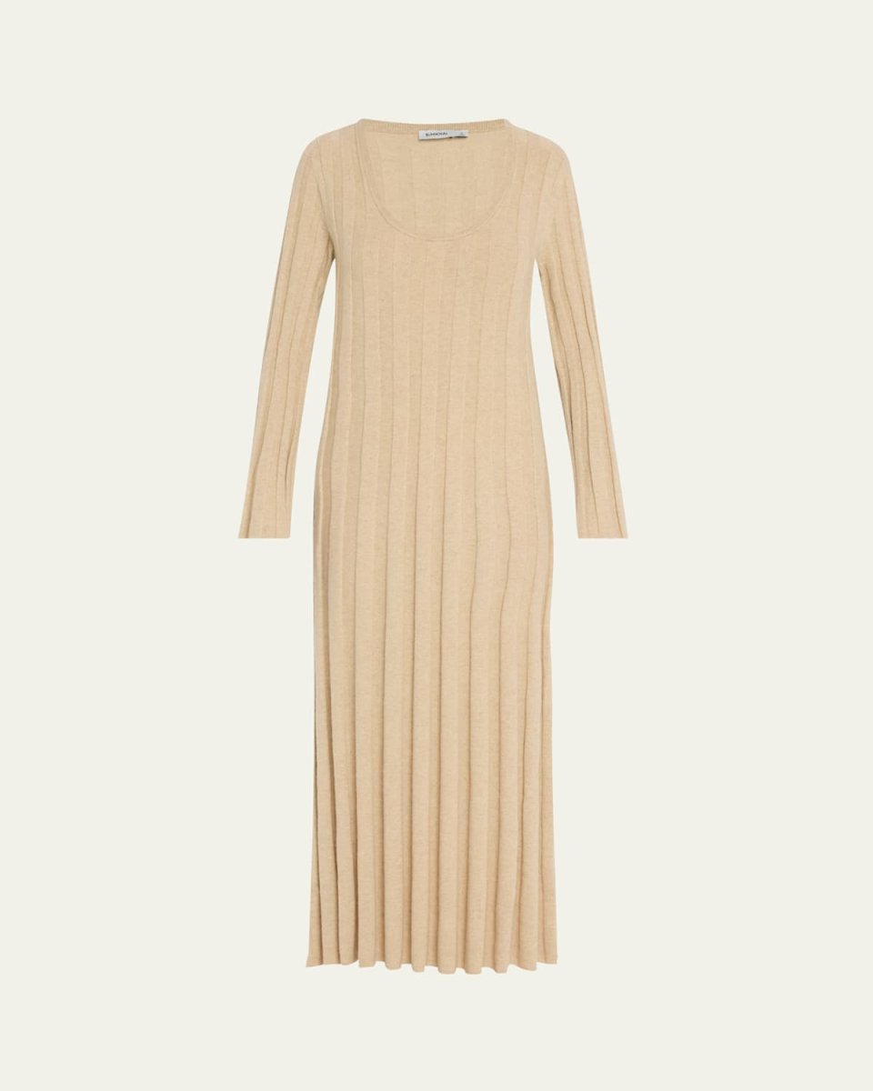 Kogan Scoop-Neck Merino Maxi Dress