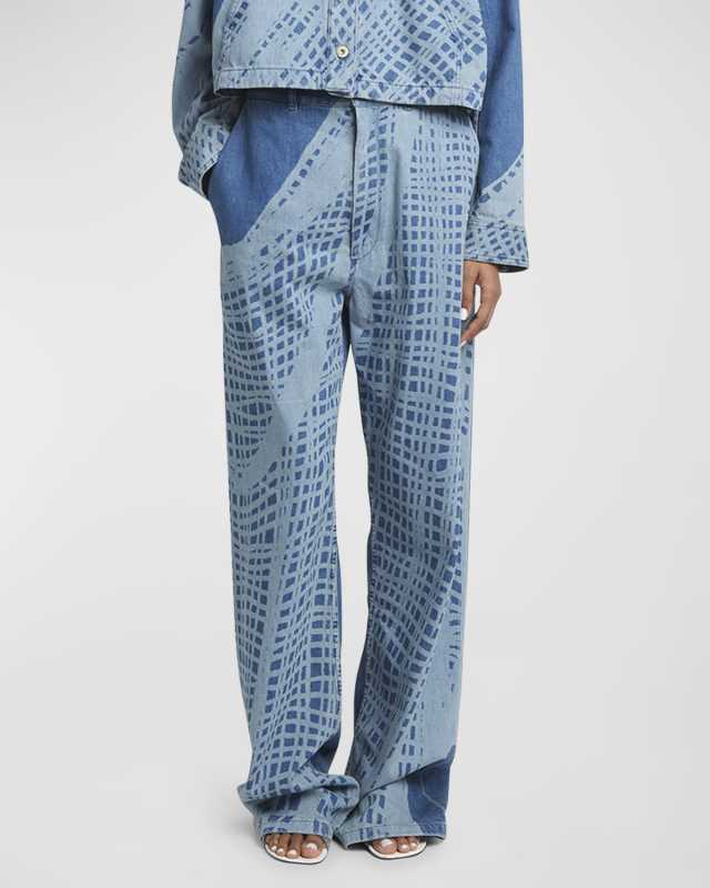x Paula Ibiza Tie-Dye Baggy Denim Jeans