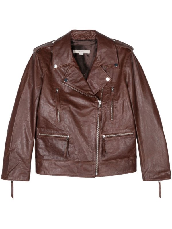 leather biker jacket