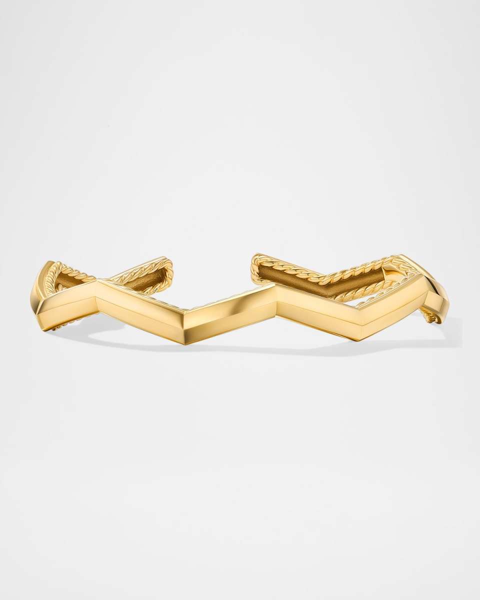 Zig Zag Stax Bracelet in 18K Gold, 5mm