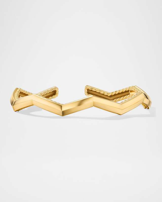 Zig Zag Stax Bracelet in 18K Gold, 5mm