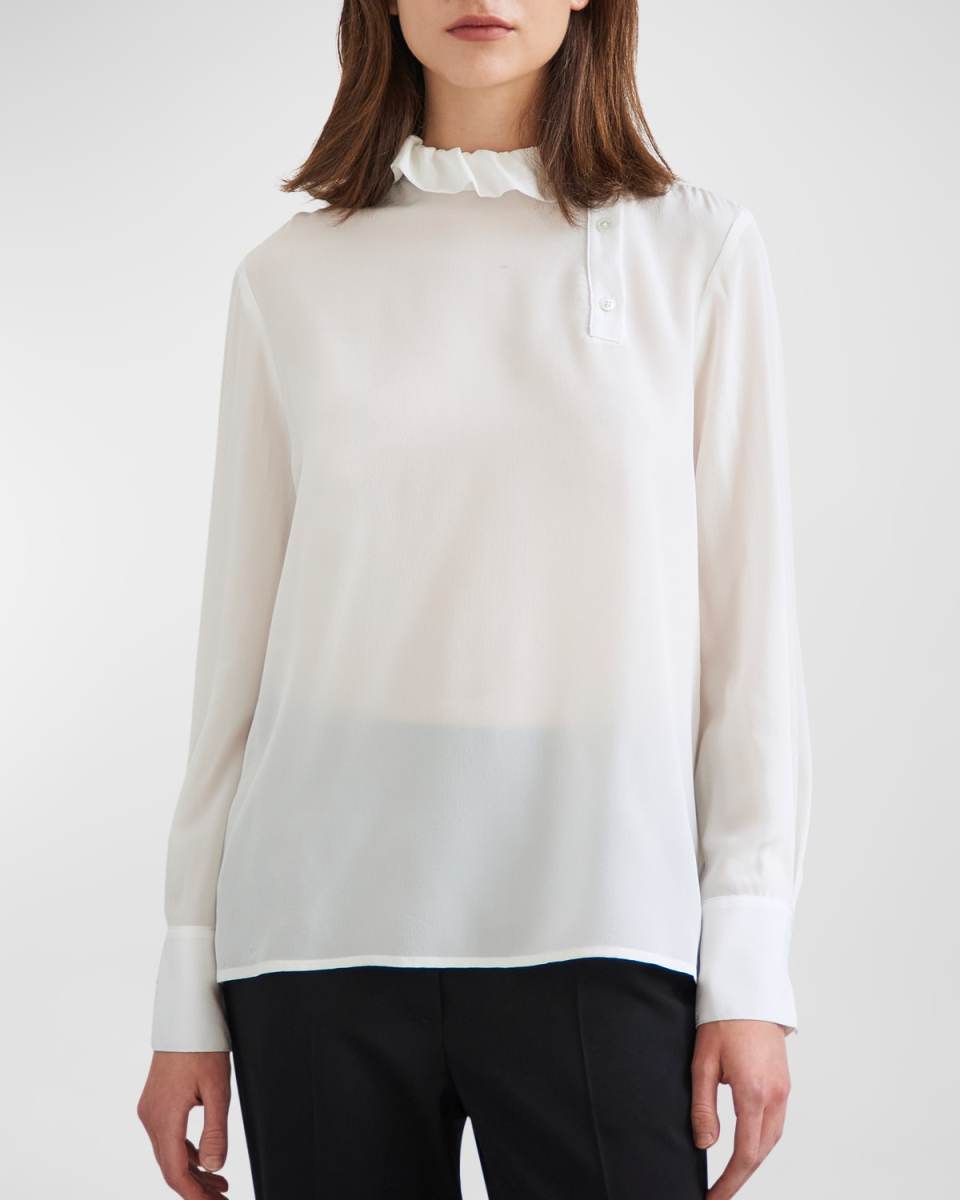 The Executive High-Neck Blouse