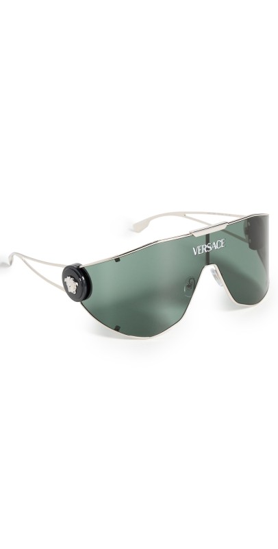 Versace VE2268 Shield Sunglasses Silver