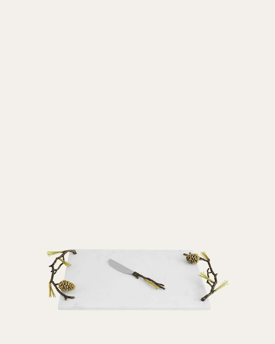 Pine Cone Cheeseboard with Knife