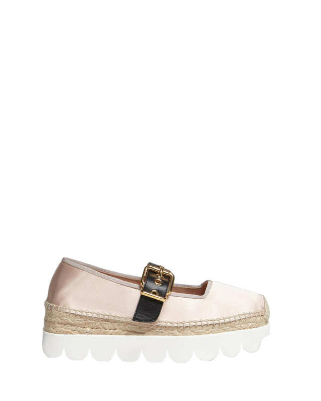 Pink Satin Espadrillas