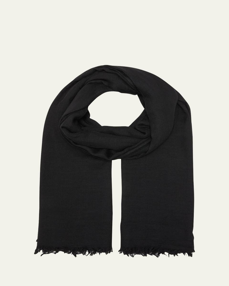 Emily Mega Raw Edge Hem Scarf