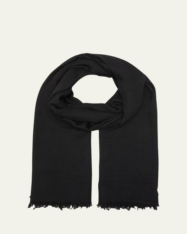 Emily Mega Raw Edge Hem Scarf