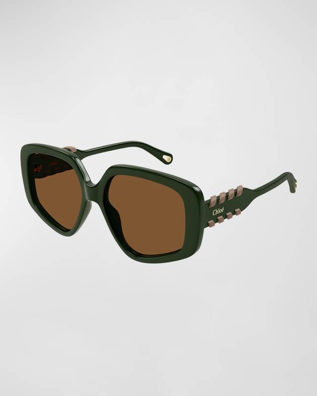 Acetate Rectangle Sunglasses