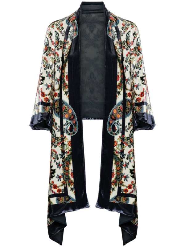 floral-print jacket