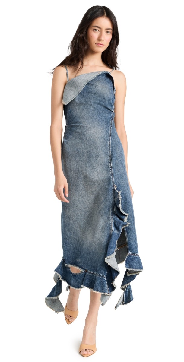 Acne Studios Delouise Denim Detroit Dress Mid Blue