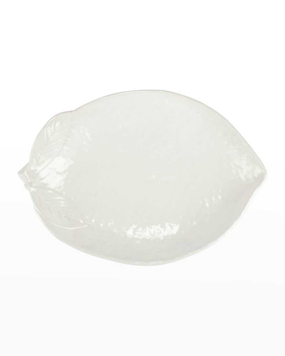 Limoni White Figural Lemon Platter