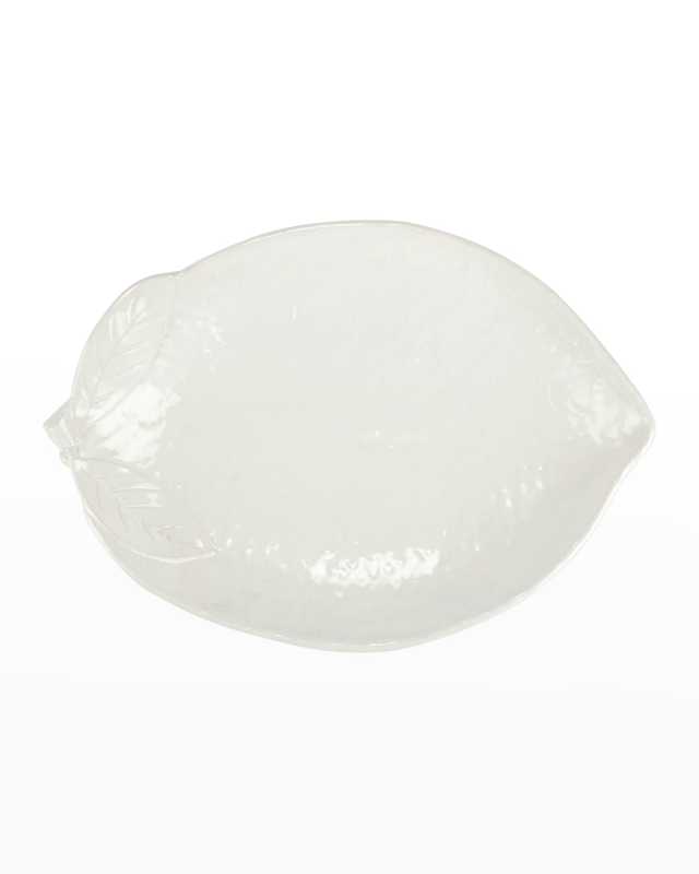 Limoni White Figural Lemon Platter