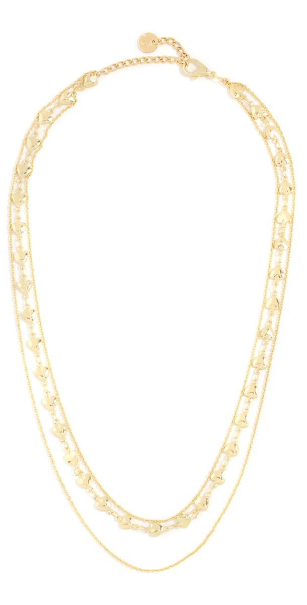 Jules Smith Heart Layered Necklace Gold
