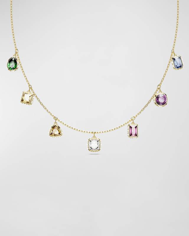 Stilla Gold-Tone Mix-Cut Multicolor Necklace
