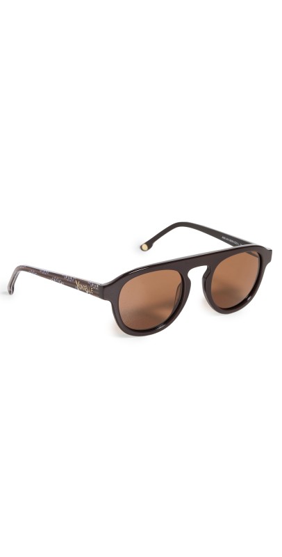 Vontélle Ankara Aviator Oversize Sunglasses Brow