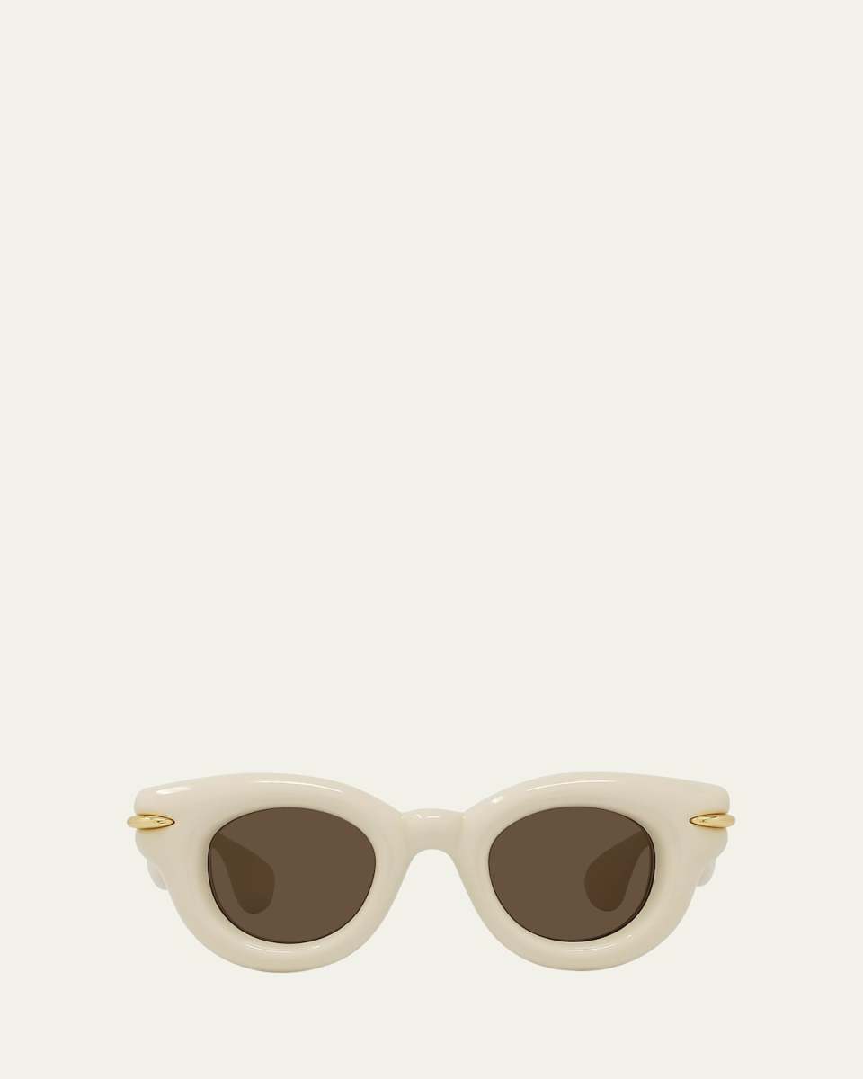 Inflated Pantos Acetate Round Sunglasses