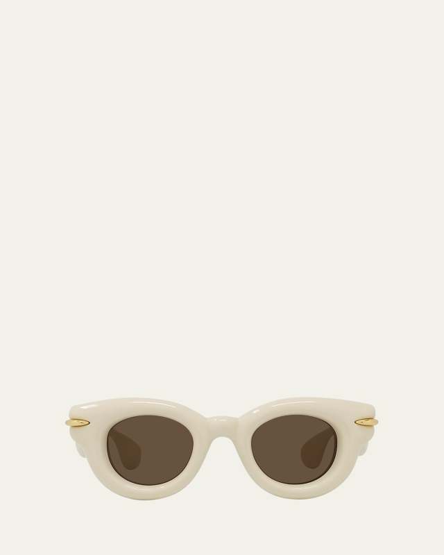 Inflated Pantos Acetate Round Sunglasses