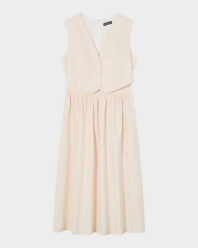 Pernille Cutout Waistcoat Midi Dress