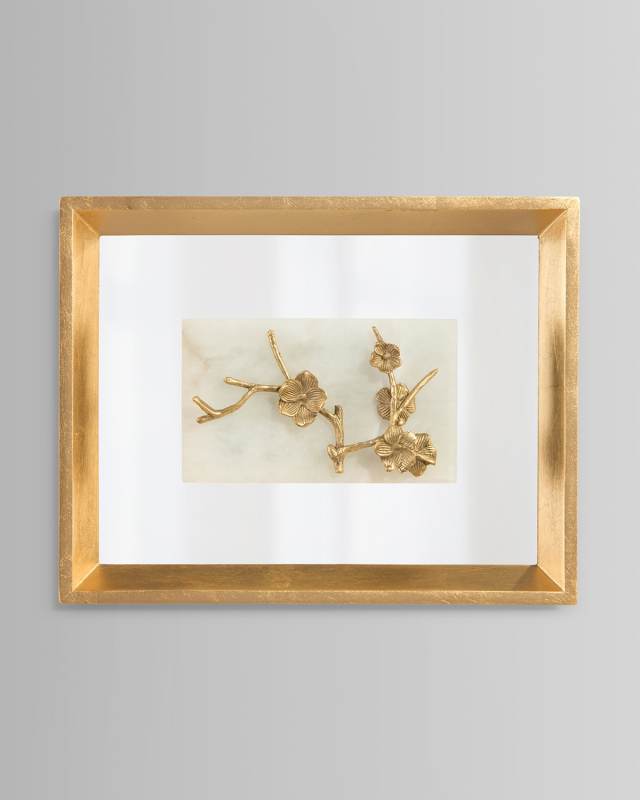 Budded Branch On Alabaster