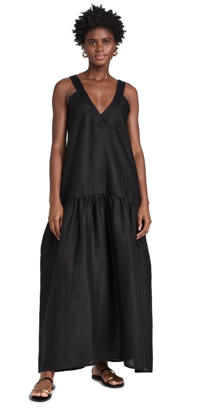 Mie Vis Dress Black