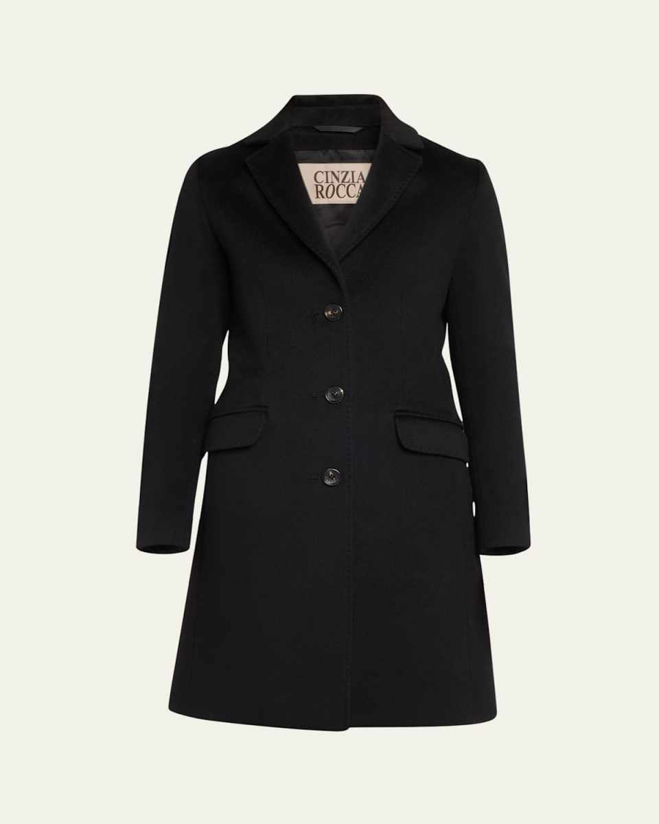 Single-Breasted Wool Coat