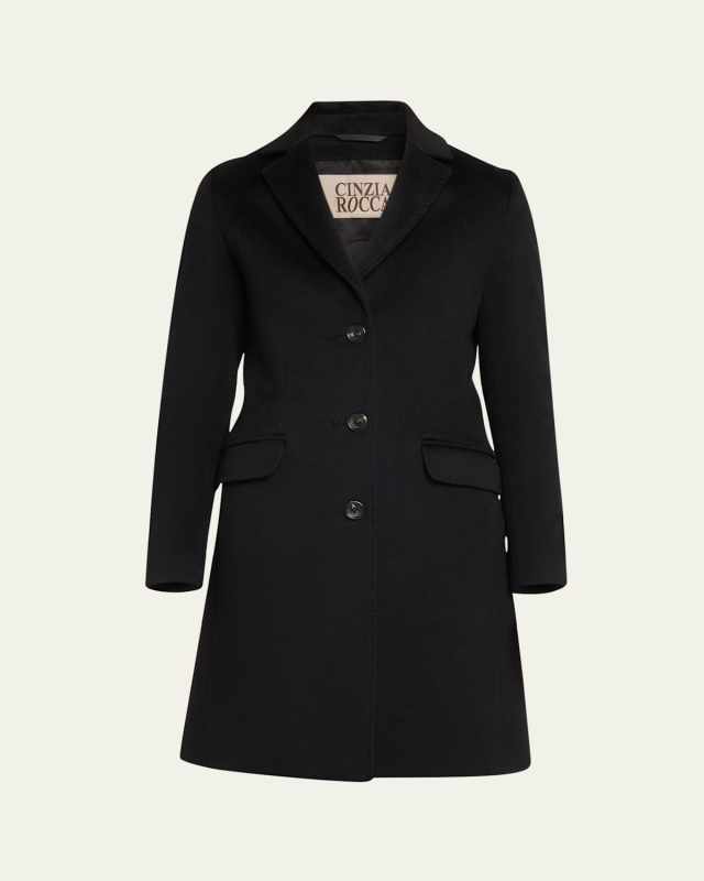 Single-Breasted Wool Coat