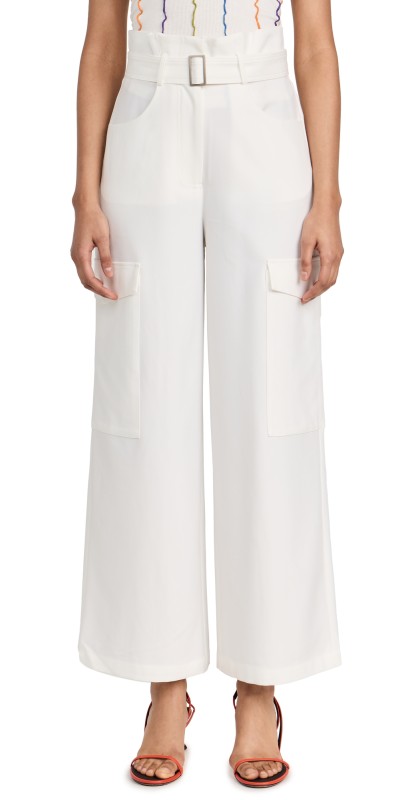 87Origins Paperbag Trousers White