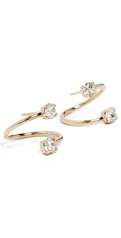 Justine Clenquet Maxine Earrings Crystal