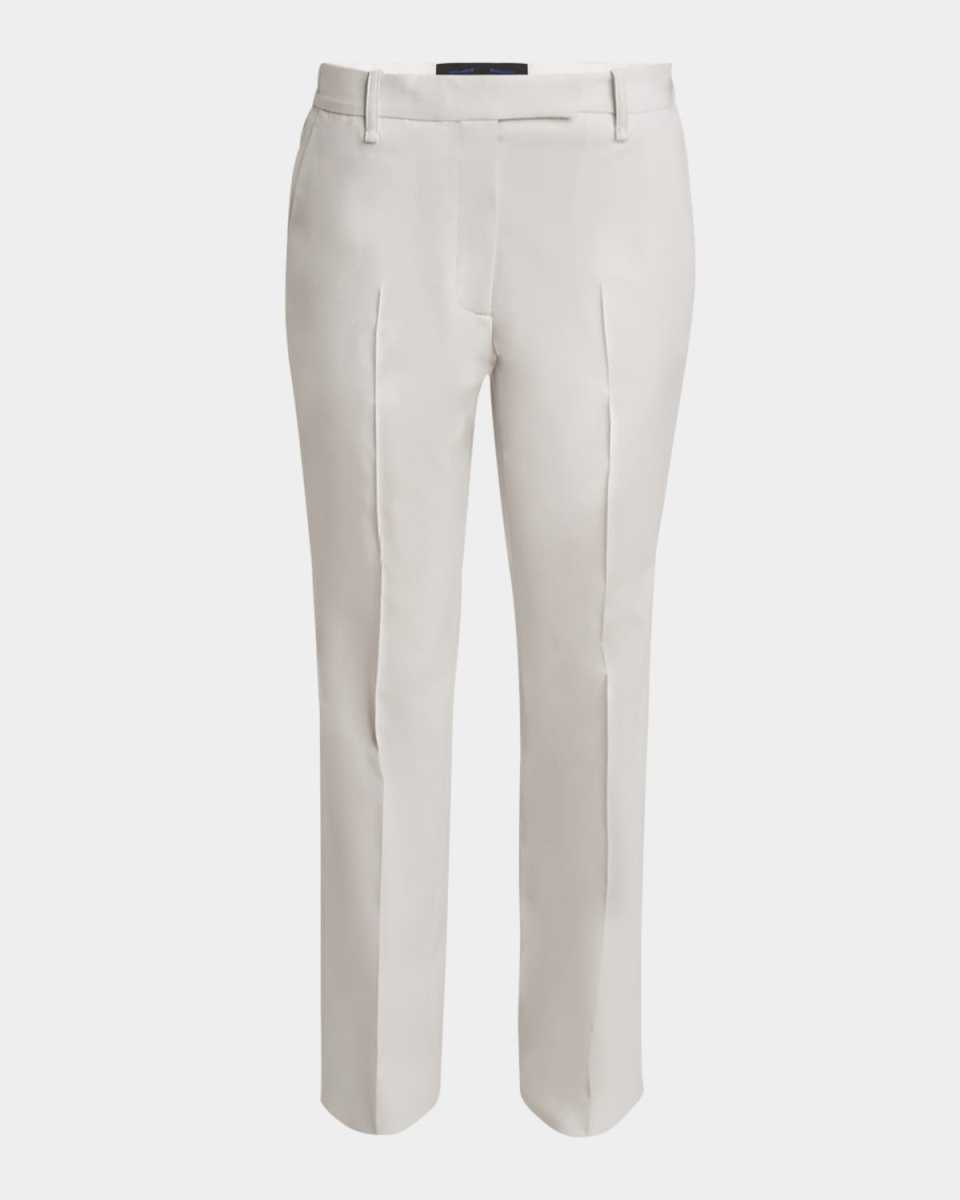 Teddy Mid-Rise Straight-Leg Wool Twill Suiting Pants