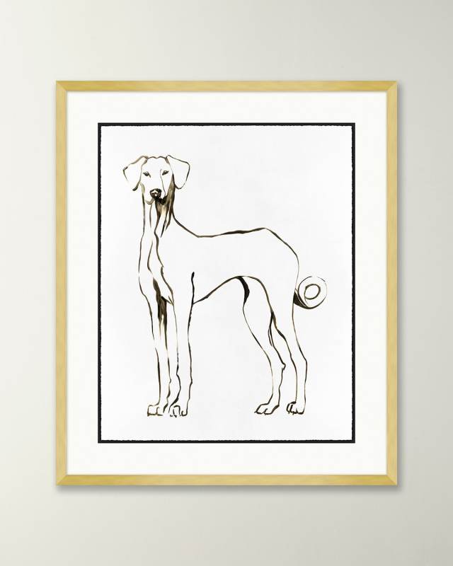 Hound Drawing 1 Giclee
