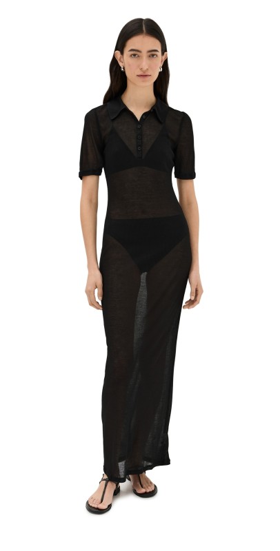 Reformationhannon Knit Dress Black