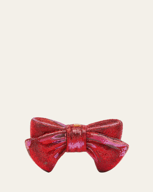 Crystal Bow Clutch Bag