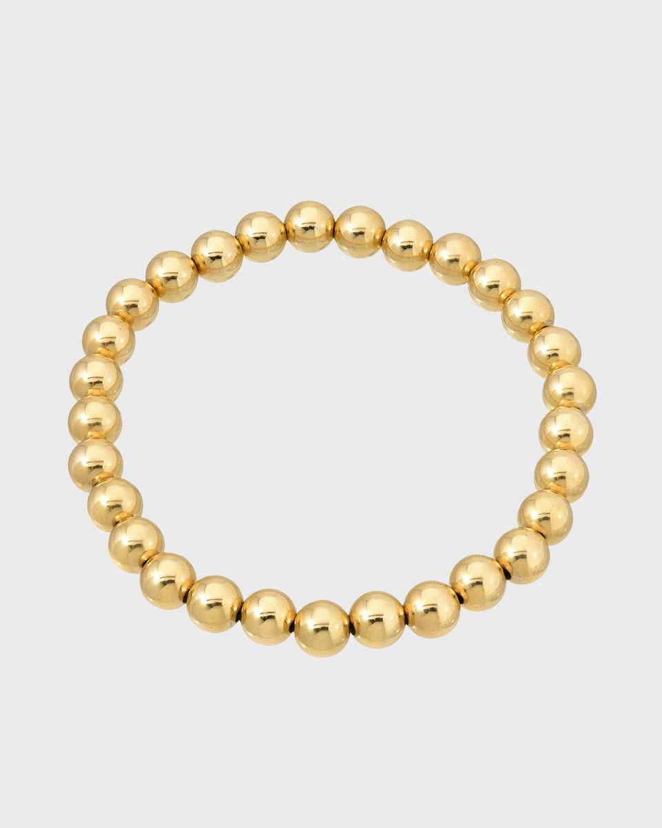 Gold-Fill 6mm Bead Bracelet