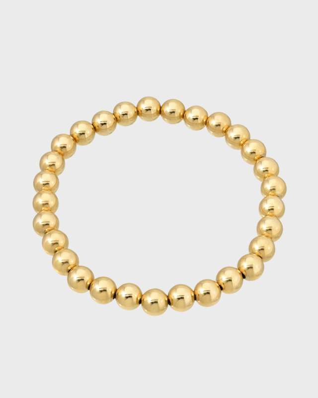 Gold-Fill 6mm Bead Bracelet