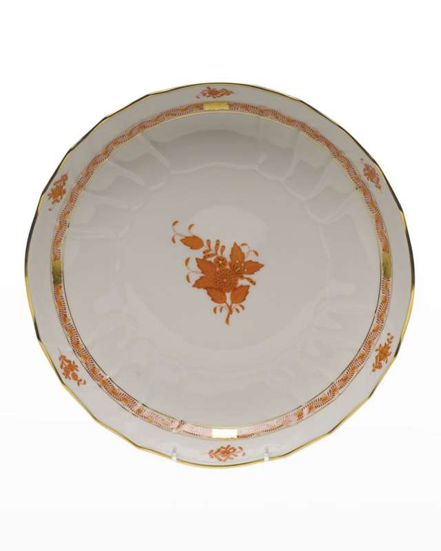 Chinese Bouquet Rust Open Vegetable Bowl
