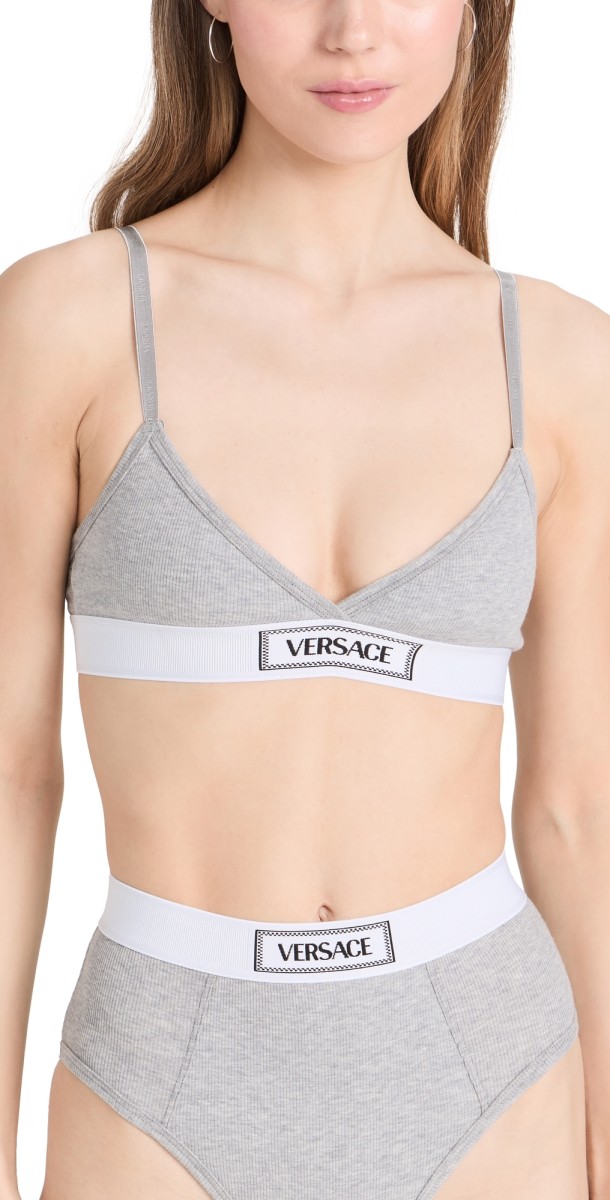 Versace Underwear Top Cotton Rib + Elastic Versace Canet 1E130-Grey melanges