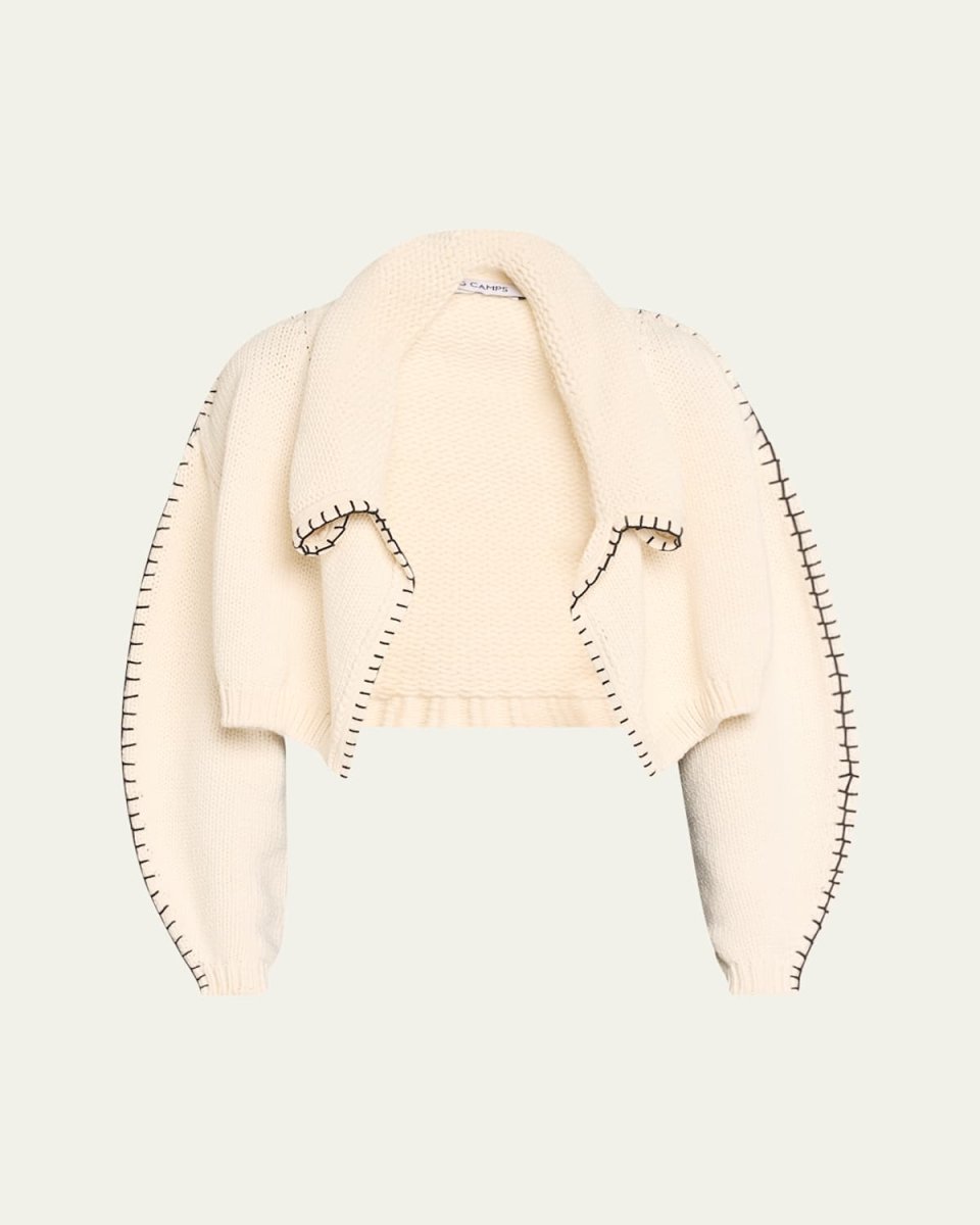 Blanket Stitch Knit Bolero