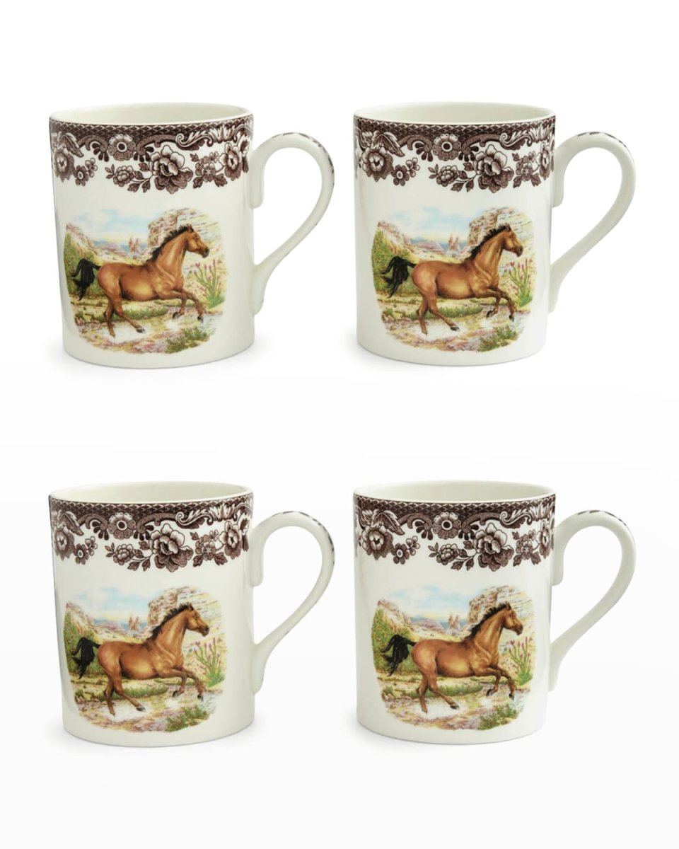 American Quarter Horse Mug, Set of 4
