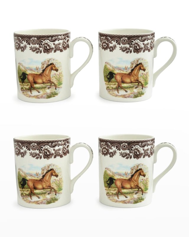 American Quarter Horse Mug, Set of 4