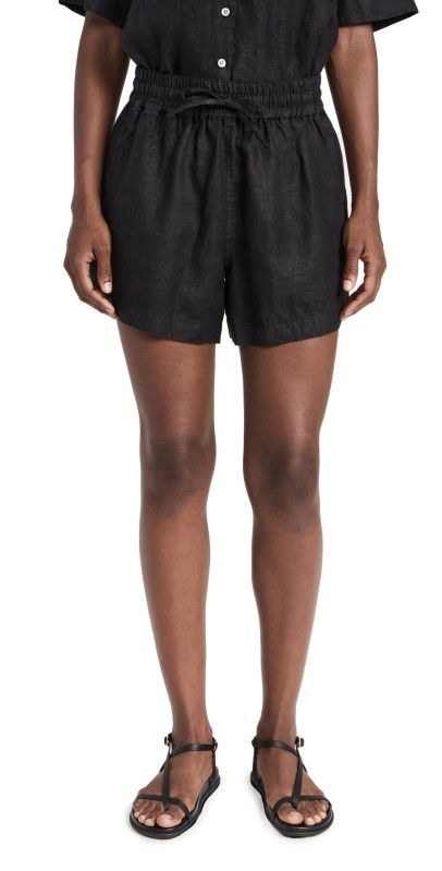 AYR Linentaycationhorts Black