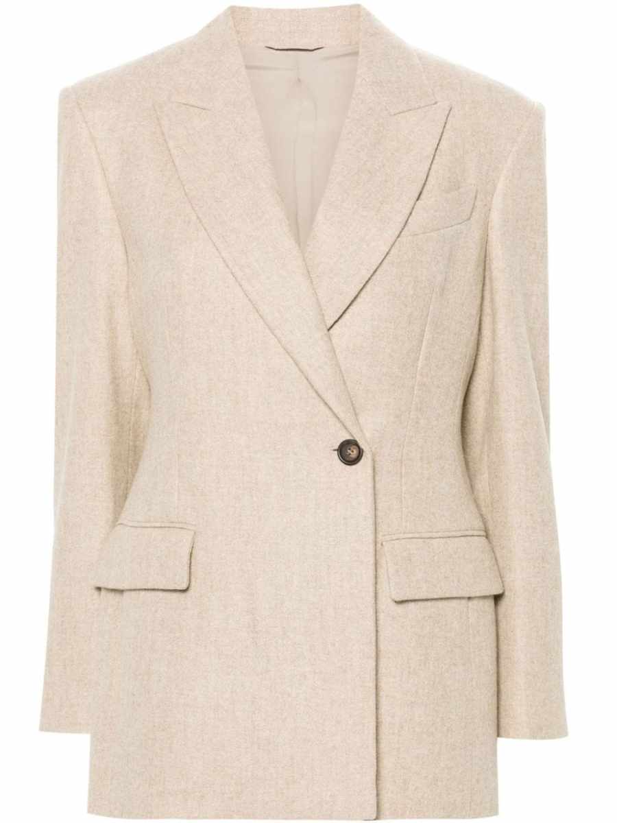 felted-finish blazer