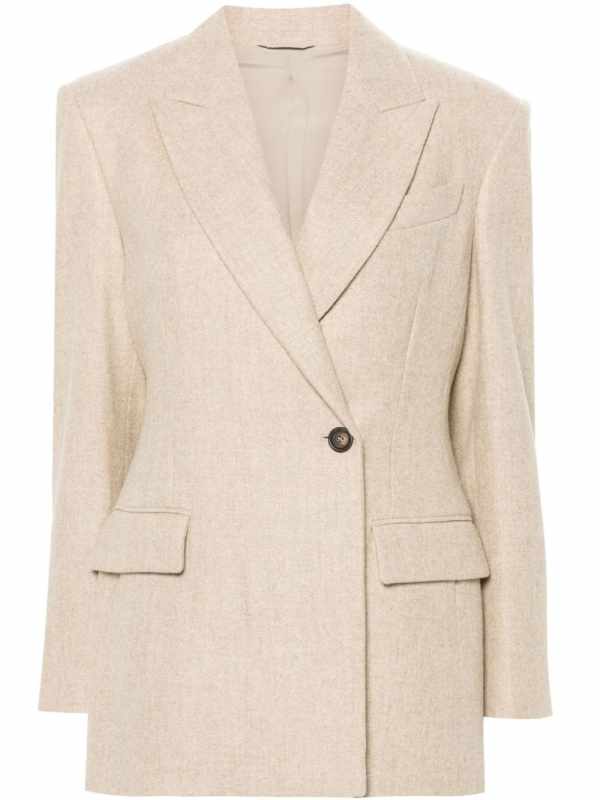 felted-finish blazer