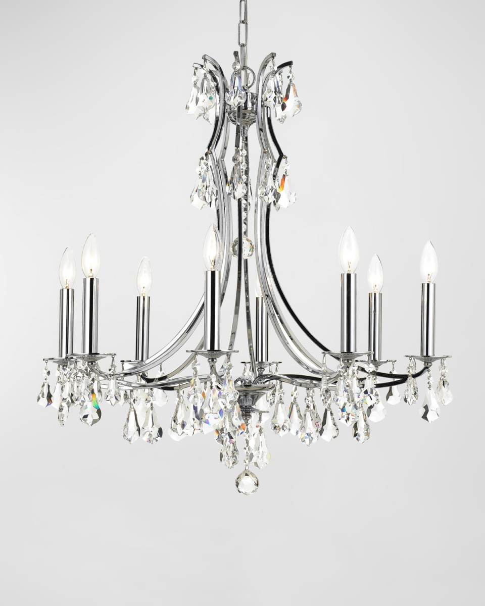 Cedar 8-Light Polished Chrome Chandelier