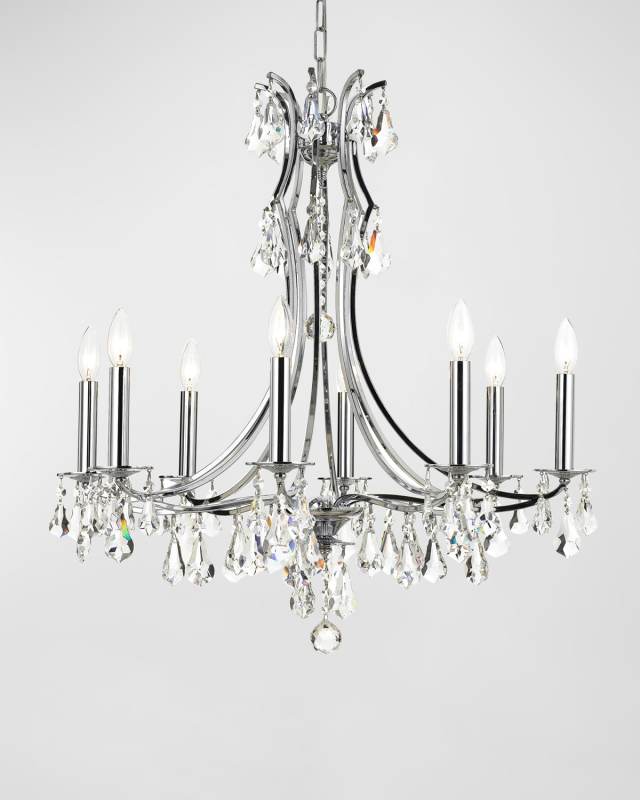 Cedar 8-Light Polished Chrome Chandelier