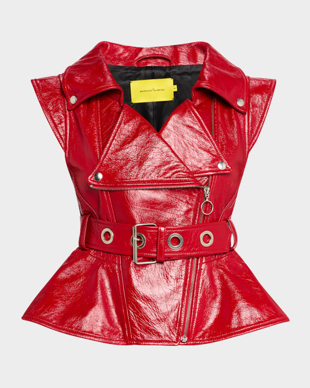 Leather Biker Vest