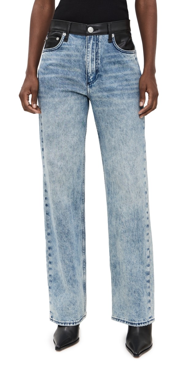 rag & bone Shea Combo High-Rise Relaxed Straight Jeans Lefferts