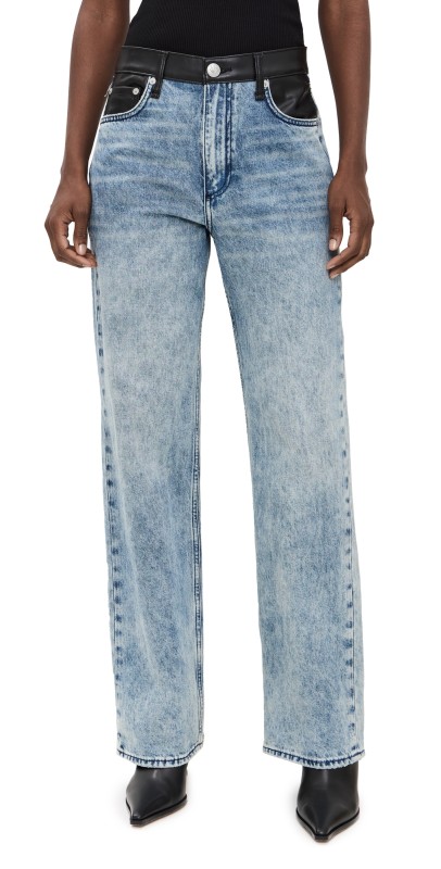 rag & bone Shea Combo High-Rise Relaxed Straight Jeans Lefferts