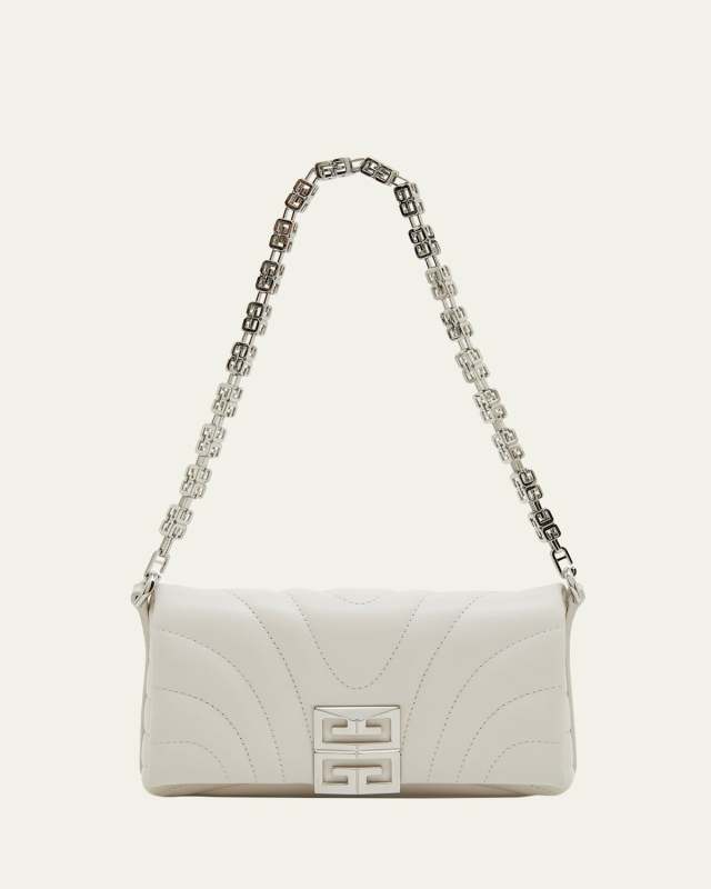 4G Soft Wallet on Chain in Quilted Leather