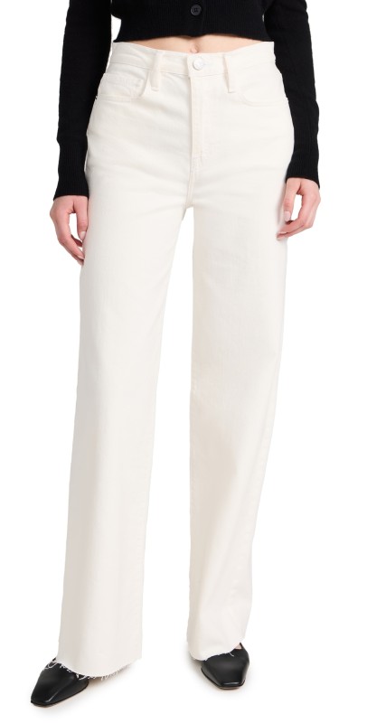 FRAME Le Jane Wide Leg Jeans Au Natural Clean