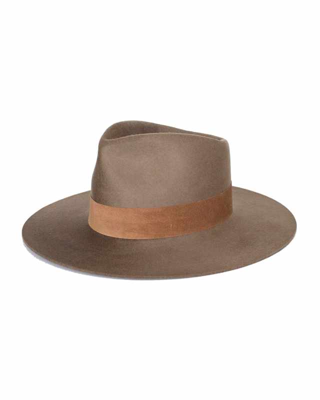 Alara Wool Fedora Hat w/ Pig Suede Band